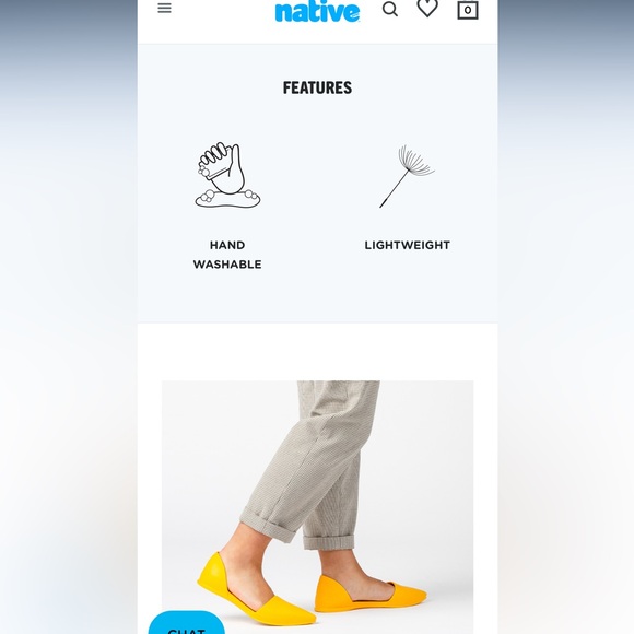 Native Audrey EVA Pointed Toe Flat Rubber Lightweight Women’s 8 Pink - Picture 11 of 11